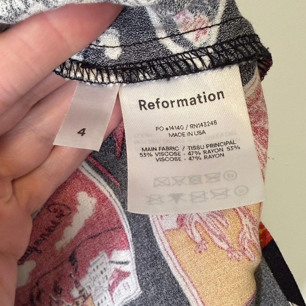 Reformation Margot Postcard‎ Skirt - Size 4